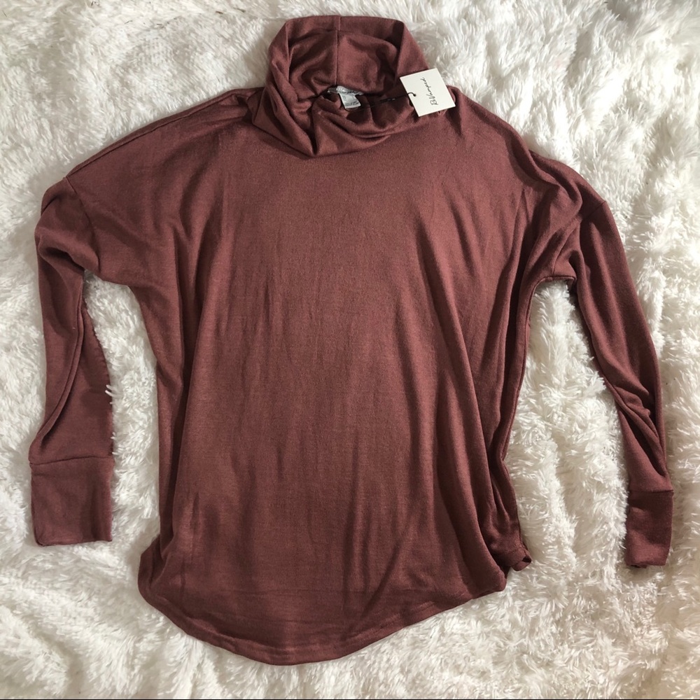 cowl neck long sleeve sweater - Picture 2 of 4